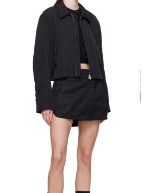 Wooyoungmi Black Wrap Mini Skirt with Branded Tags